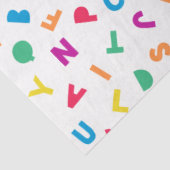 レインボーアルファベットスクランブルティッシュペーパー 薄葉紙 (詳細)