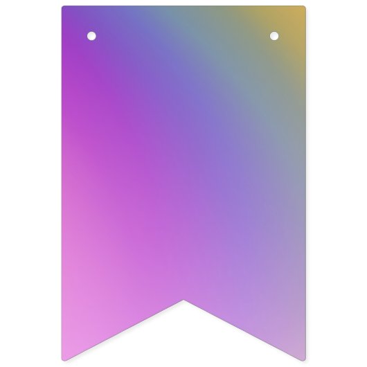 レインボーアンドクラウドフェアリー誕生日 バンティングフラッグ (第1の旗)