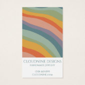 レインボーアーチイヤリングネックレスジュエリーディスプレイカード (裏面)