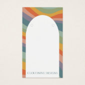 レインボーアーチイヤリングネックレスジュエリーディスプレイカード (正面)