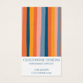 レインボーアーチイヤリングネックレスジュエリーディスプレイカード (裏面)