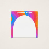 レインボーアーチイヤリングネックレスジュエリーディスプレイカード (正面)