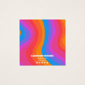 レインボーアーチイヤリングネックレスジュエリーディスプレイカード (裏面)