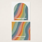 レインボーアーチイヤリングネックレスジュエリーディスプレイカード (正面&裏面)