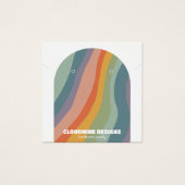 レインボーアーチイヤリングネックレスジュエリーディスプレイカード (正面)