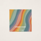 レインボーアーチイヤリングネックレスジュエリーディスプレイカード (裏面)