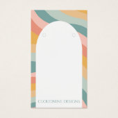 レインボーアーチイヤリングネックレスジュエリーディスプレイカード (正面)