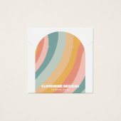 レインボーアーチイヤリングネックレスジュエリーディスプレイカード (正面)