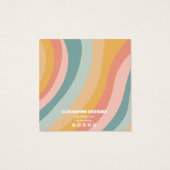 レインボーアーチイヤリングネックレスジュエリーディスプレイカード (裏面)