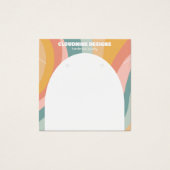 レインボーアーチイヤリングネックレスジュエリーディスプレイカード (正面)