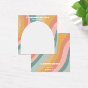 レインボーアーチイヤリングネックレスジュエリーディスプレイカード