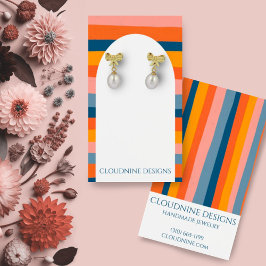 レインボーアーチイヤリングネックレスジュエリーディスプレイカード