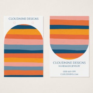 レインボーアーチイヤリングネックレスジュエリーディスプレイカード