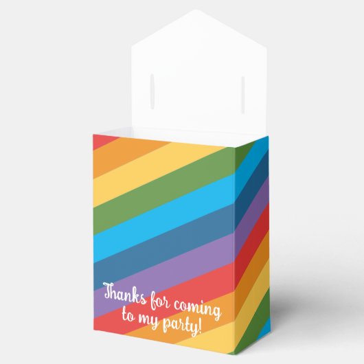 レインボーアーチオーバーザクラウドーズベビー初誕生日 フェイバーボックス (オープン)