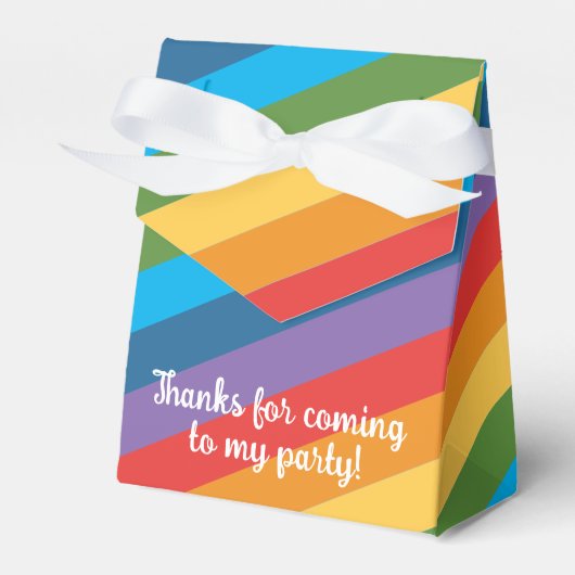 レインボーアーチオーバーザクラウドーズベビー初誕生日 フェイバーボックス (正面サイド)