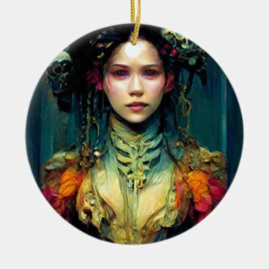 レインボーアーチンファンタジーSci-Fi セラミックオーナメント (正面)