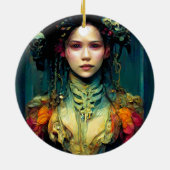 レインボーアーチンファンタジーSci-Fi セラミックオーナメント (裏面)