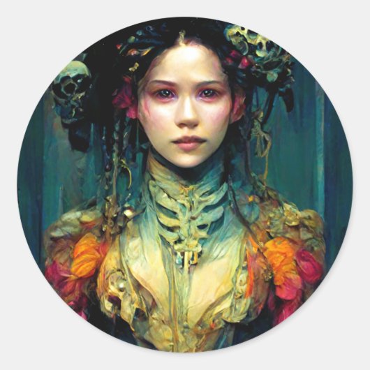 レインボーアーチンファンタジーSci-Fi ラウンドシール (正面)