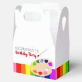 レインボーアーティストパレ絵画ットの誕生日パーティー フェイバーボックス (オープン)