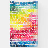 レインボーアートインスタグラムフォトバックドロップバナー 横断幕 (縦)