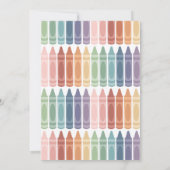 レインボーアートクラフト誕生日 招待状 (裏面)