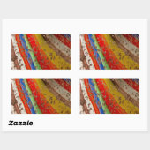 レインボーアートグラス 長方形シール (シート)