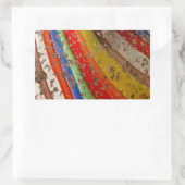 レインボーアートグラス 長方形シール (バッグ)