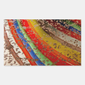 レインボーアートグラス 長方形シール