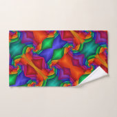 レインボーアートデコ バスタオルセット (ハンドタオル)