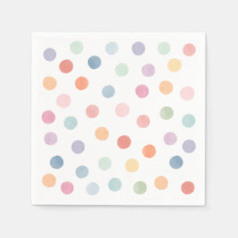 レインボーアートバースデーパーティー スタンダードカクテルナプキン