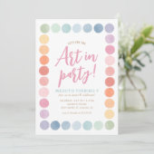 レインボーアートバースデーパーティー 招待状 (スタンド正面)