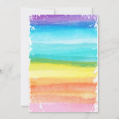 レインボーアートパーティの招待状 招待状 (裏面)