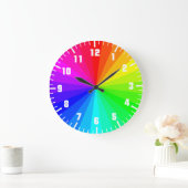 レインボーアートホイール ラージ壁時計 (ホーム)
