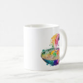 レインボーアートラーメンと箸 コーヒーマグカップ (正面右)