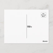 レインボーアート樺の木ツリーフォレスト ポストカード (裏面)