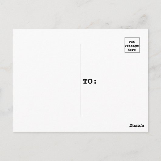 レインボーアート樺の木ツリーフォレスト ポストカード (裏面)