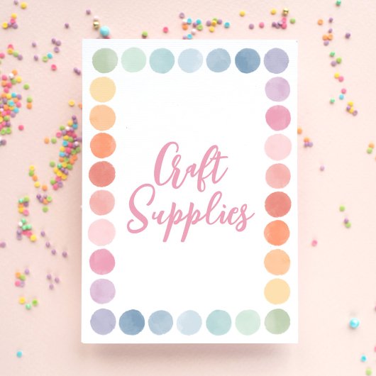 レインボーアート誕生日パーティクラフト用品サイン ポスター