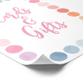 レインボーアート誕生日パーティーカード&ギフト ポスター (角)