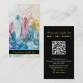 *~*レインボーアートQRドリップクリスタルAP90金ゴールド 名刺 (正面/裏面)