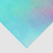 レインボーイエローブルーピンクの水彩背景 薄葉紙 (詳細)