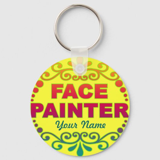 レインボーイエロー キーホルダー (正面)