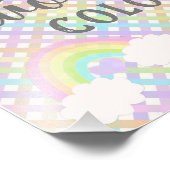 レインボーイズマイお気に入りのカラーギンガムプレイド8 x 10 フォトプリント            (角)