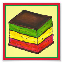 レインボーイタリアンセブンレイヤクリスマスクーキーアート