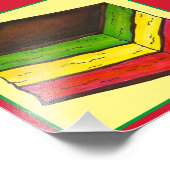 レインボーイタリアンセブンレイヤクリスマスクーキーアート フォトプリント (角)