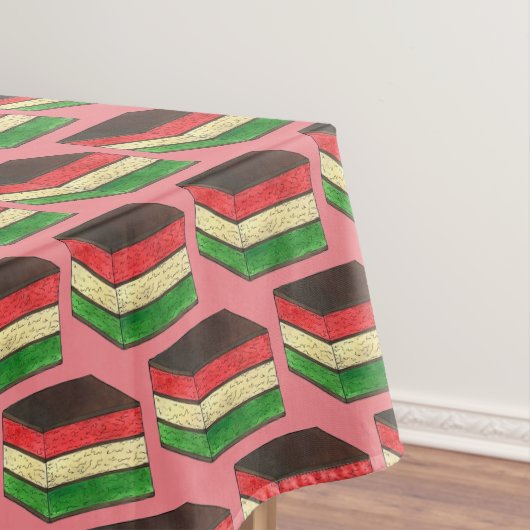 レインボーイタリアンセブンレイヤトリカラークッキーベーカリー テーブルクロス (インサイチュ)