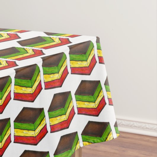 レインボーイタリアンセブン7レイヤクッキーベーカリーペストリー テーブルクロス (インサイチュ)