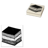 レインボーイタリアンセブン7層クリスマスクッキー ラバースタンプ (押印)