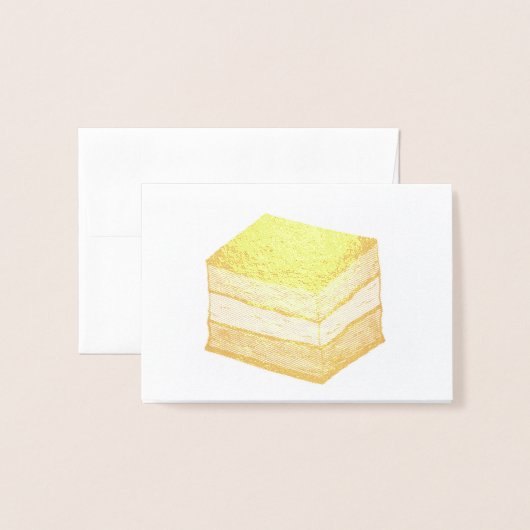 レインボーイタリアンセブン7層クリスマスクッキー 箔カード (封筒付き正面)