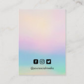 レインボーイヤリングディスプレイカード 名刺 (裏面)