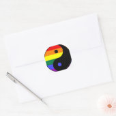 レインボーインとヤン – LGBTプライドレインボーカラー スクエアシール (封筒)